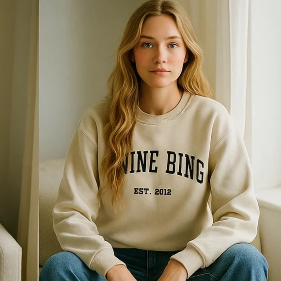 Anine Bing Dylan University Logo Sweatshirt Large 100% Cotton F268 - Picture 4 of 8